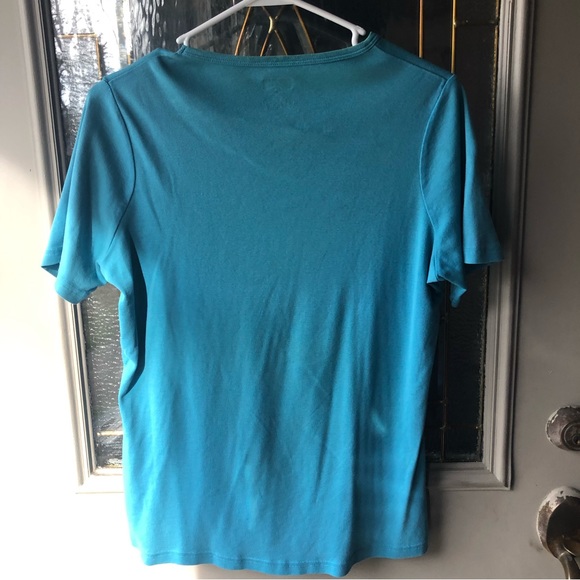 Duluth Trading Tee, Turquoise, Size M, good condition - Picture 2 of 4